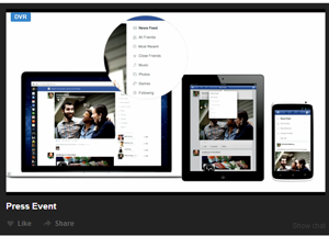 Facebook nyt design med personlige feeds